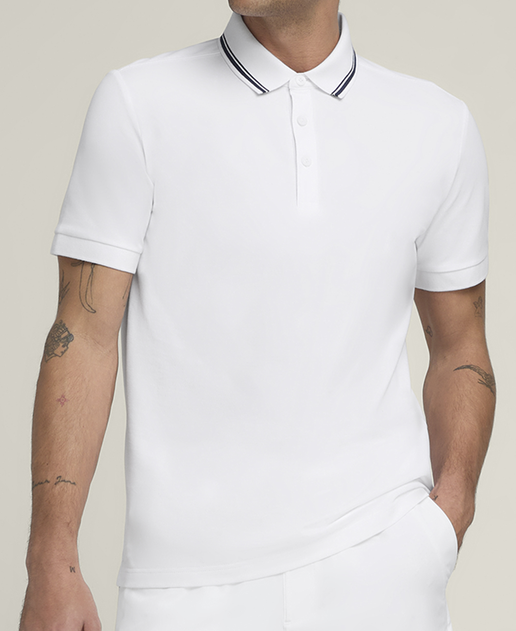 Wilson Men TEAM PIQUE POLO BRIGHT WHITE