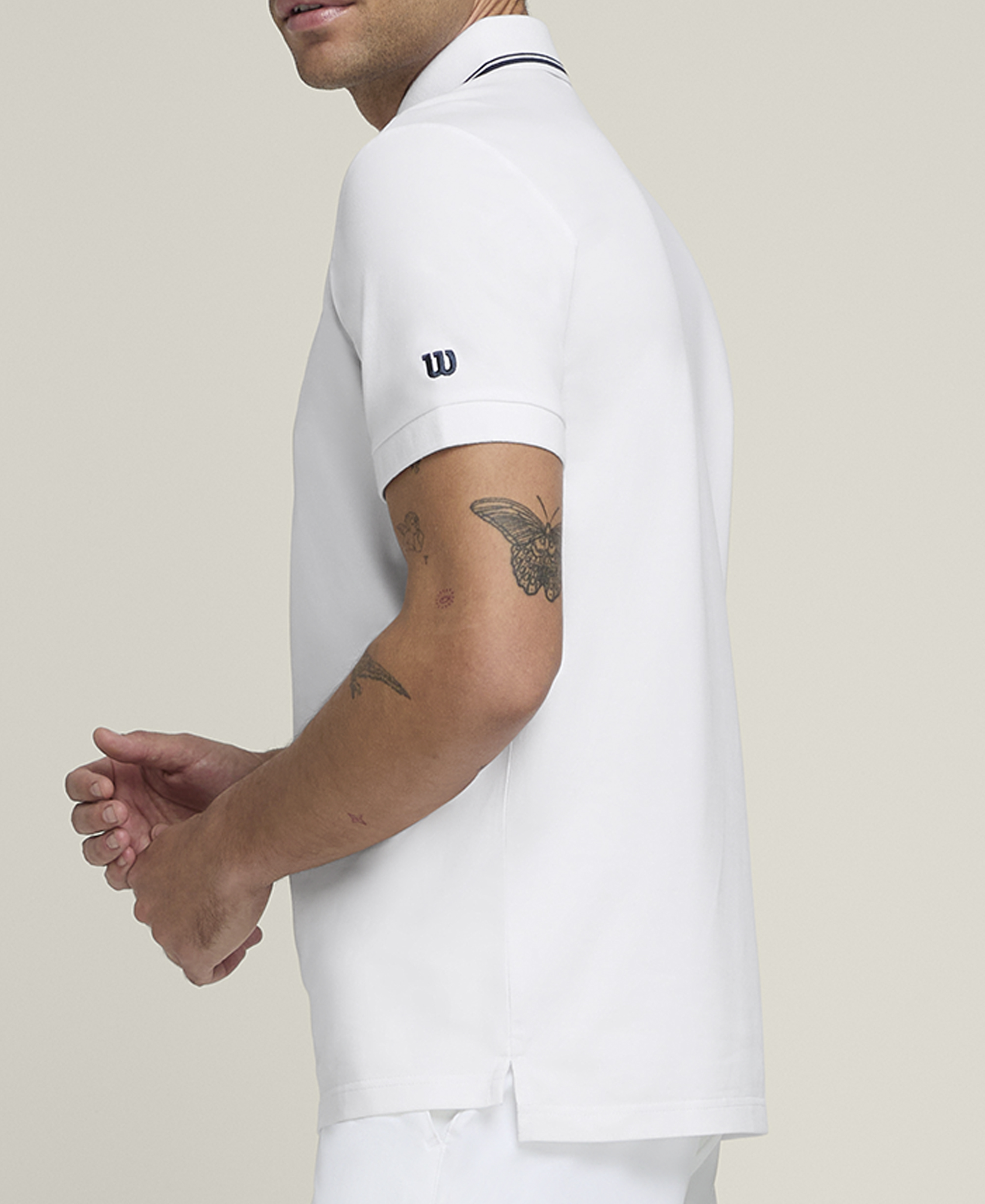 Wilson Men TEAM PIQUE POLO BRIGHT WHITE