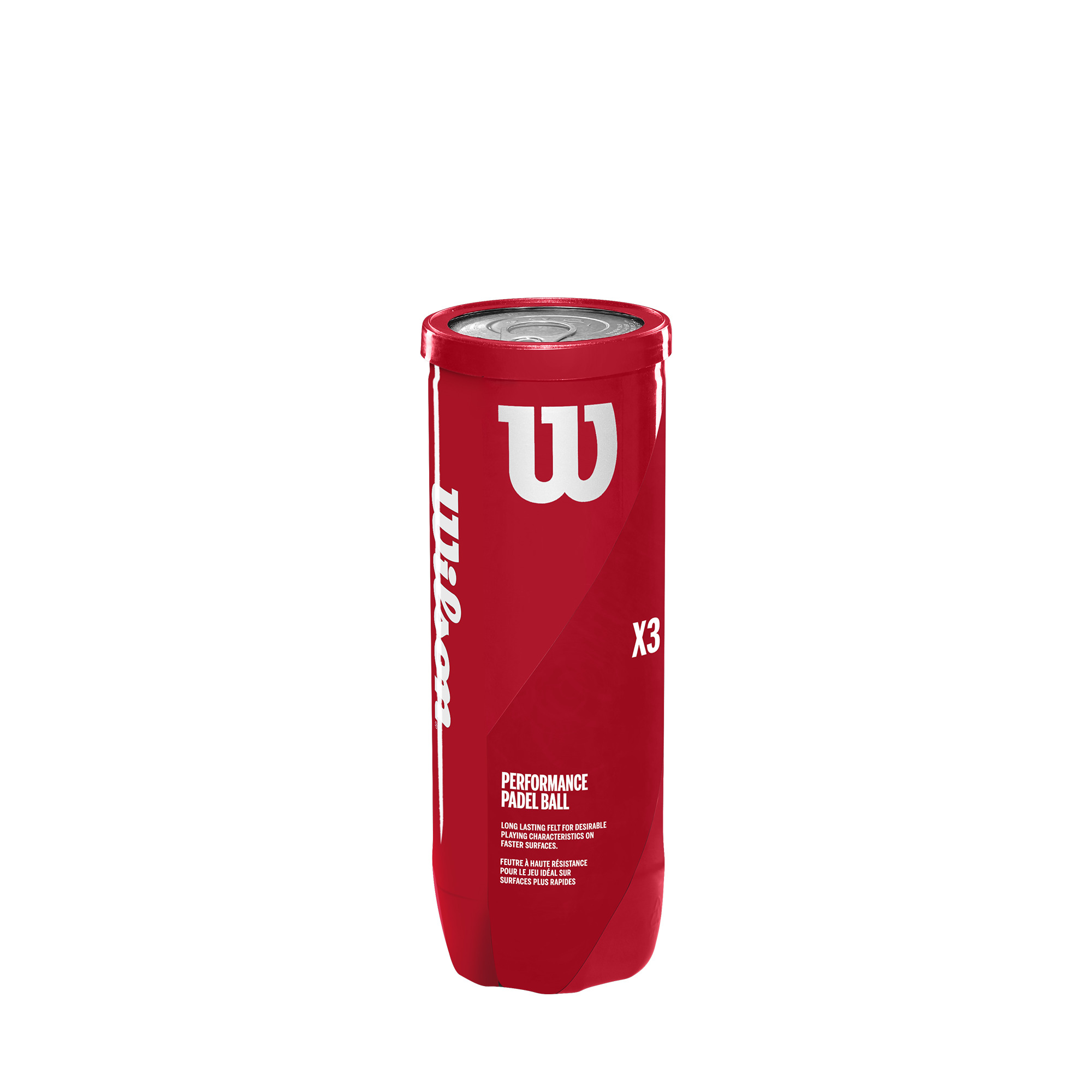 Wilson Padel X3 Performance Balls  3 balls per can WR8900801001