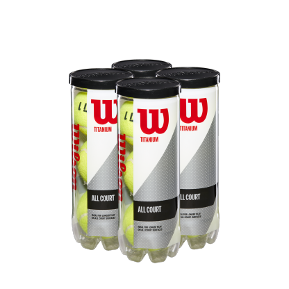 Titanium Tennis Balls 3 Ball Can (4 Pack)