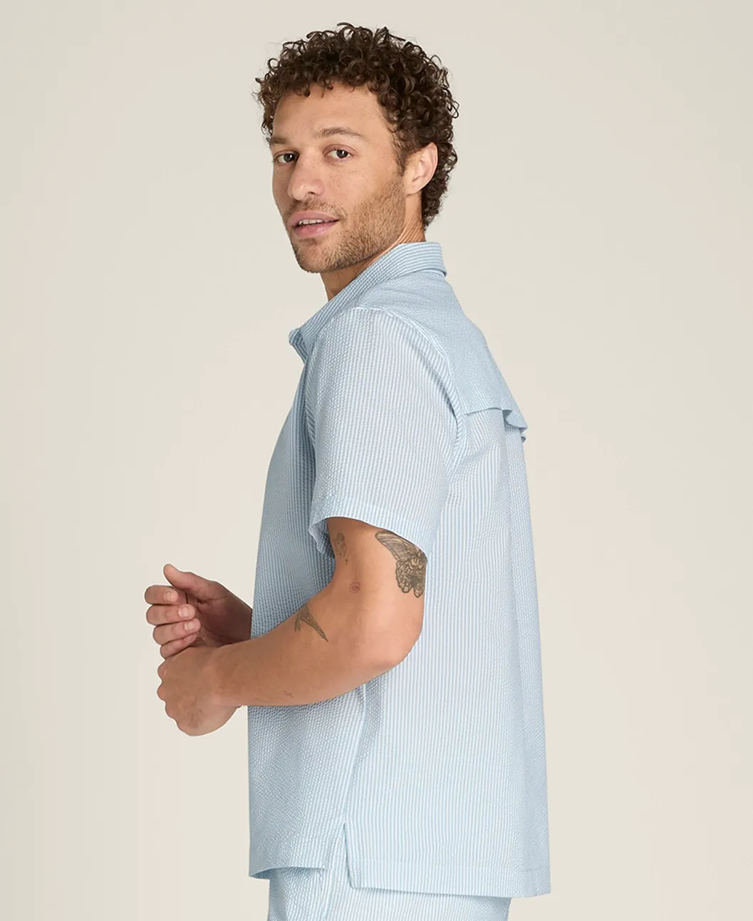 Wilson Woven Popover Tech Seersucker