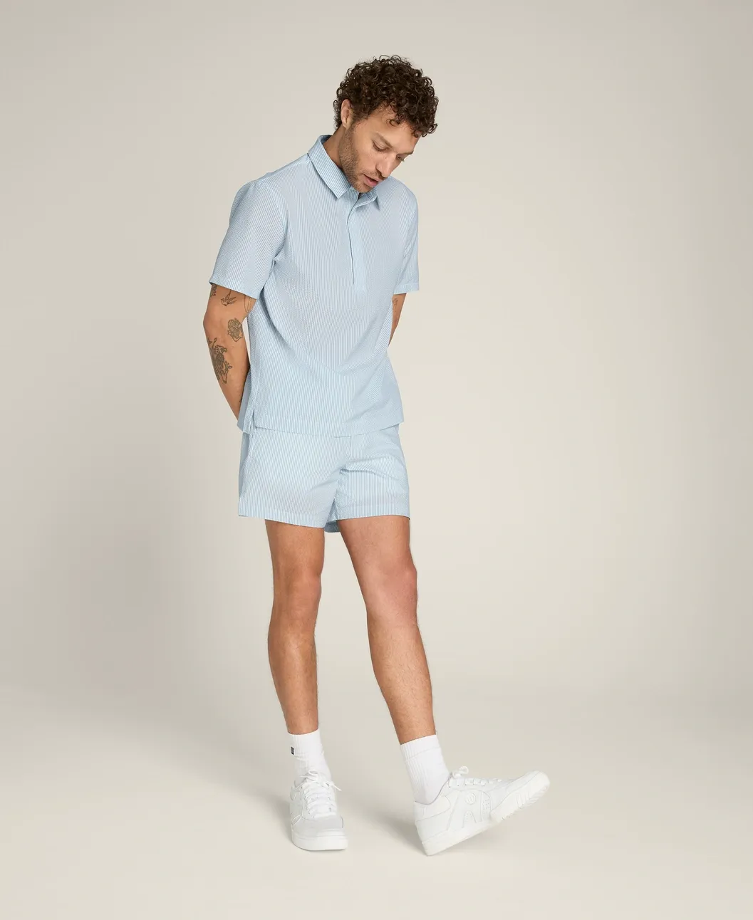 Wilson Woven Popover Tech Seersucker