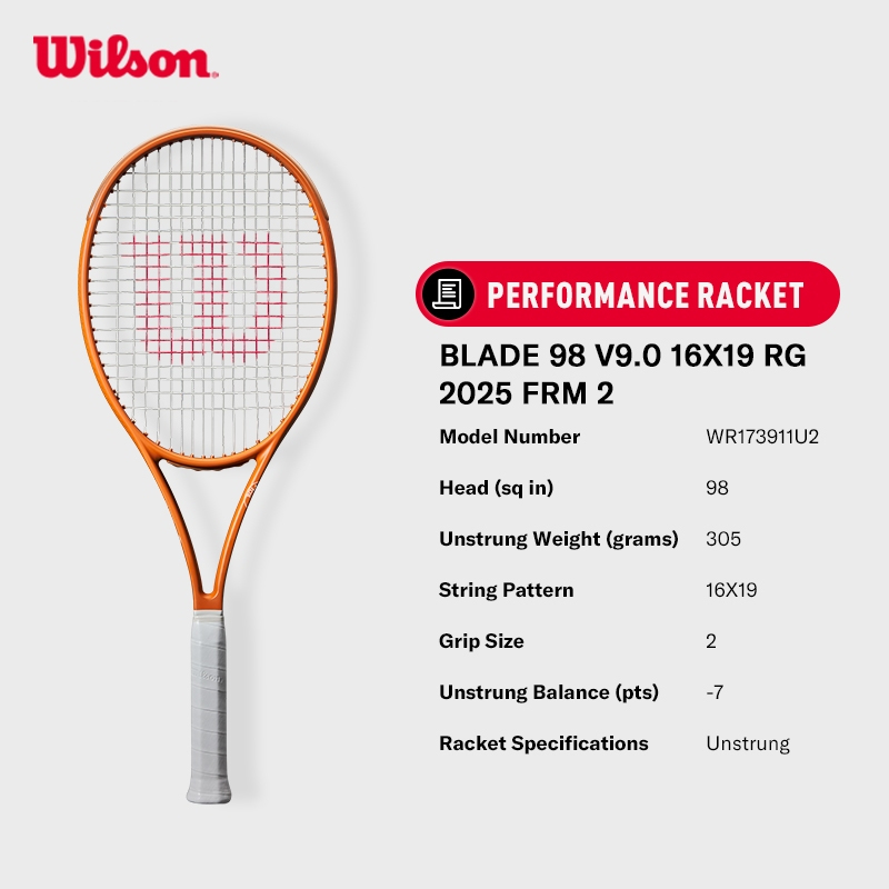Wilson Blade 98 V9 Roland Garros 2025