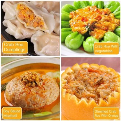 Authentic Taiwanese Miaoli hairy crab roe sauce, handmade, plump and fragrant with crab meat!