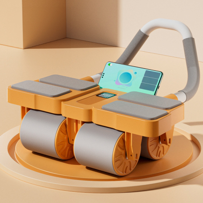 Four-wheel abdominal exercise wheel