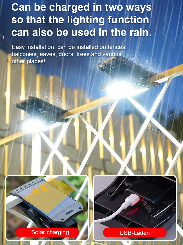 Solar Outdoor Clip Light