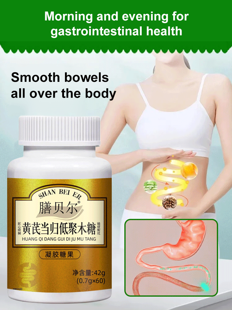 Astragalus and Angelica xylo-oligosaccharide capsules for relaxing bowels and laxatives