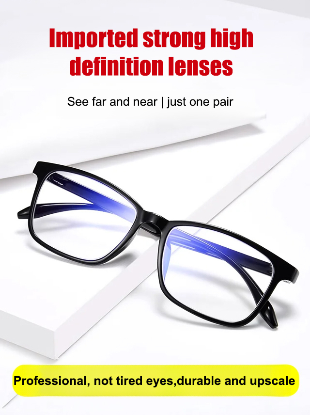 Anti-blue light radiation, protects and cares for your eyes, stylish and youthful, suitable for near, intermediate, and far vision – one pair is all you need.