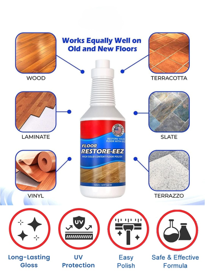 ✅From dull to dazzling with just one application. Your floors will look brand new again，The results speak for themselves.