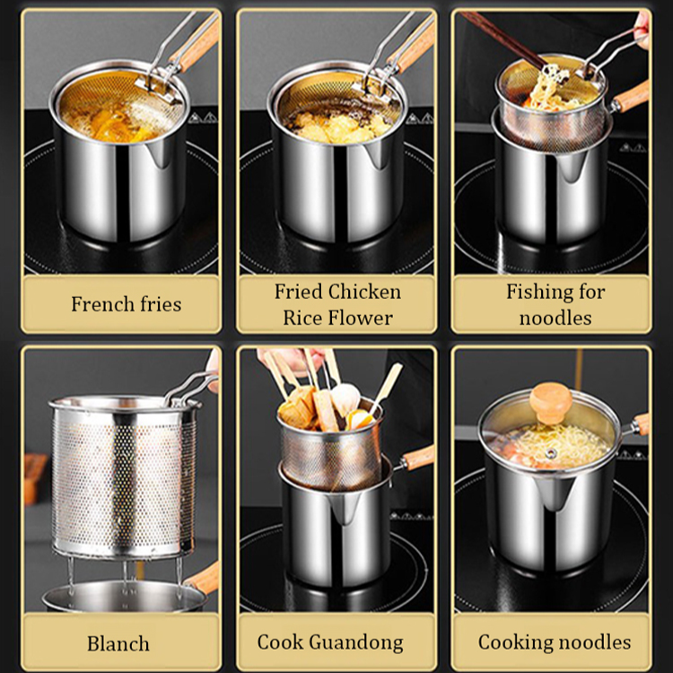 304 stainless steel frying pan