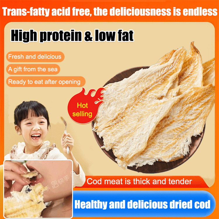 Chewy and tender cod fillet