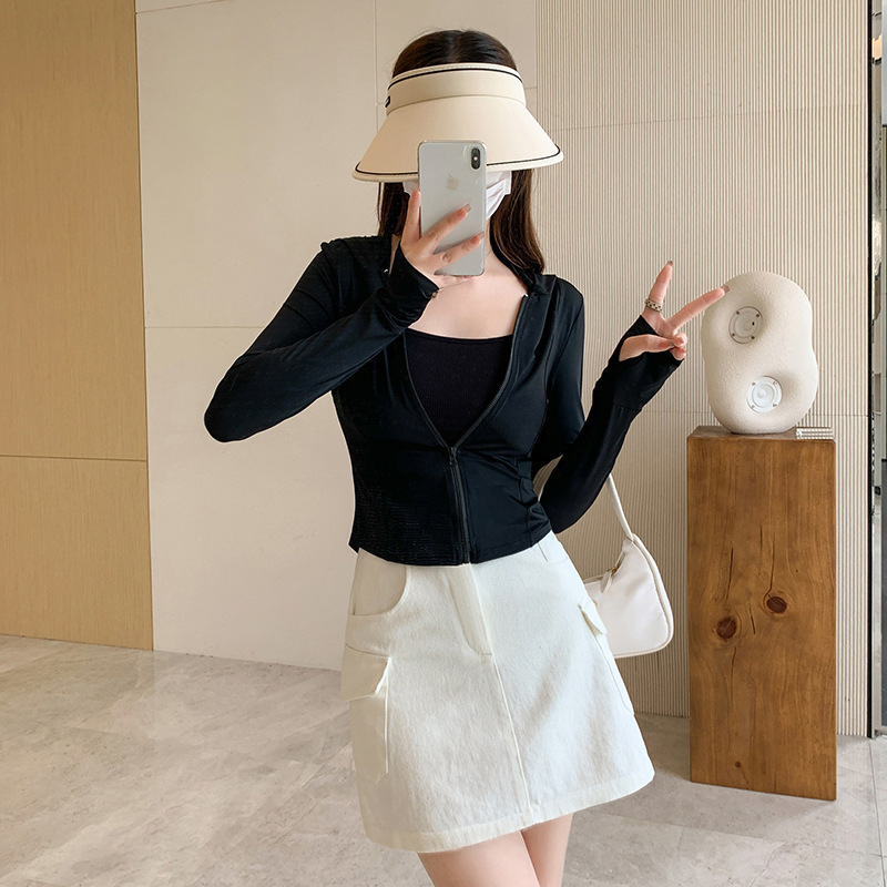 Slim elastic sun protection clothing