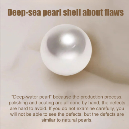 Premium Natural Deep Sea Shellfish Bead Earrings, Precious deep sea pearls, long-lasting color retention, dazzling and charming