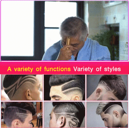 Carving oil head hair clipper，strong motor，Hollow-out design trendy personality
