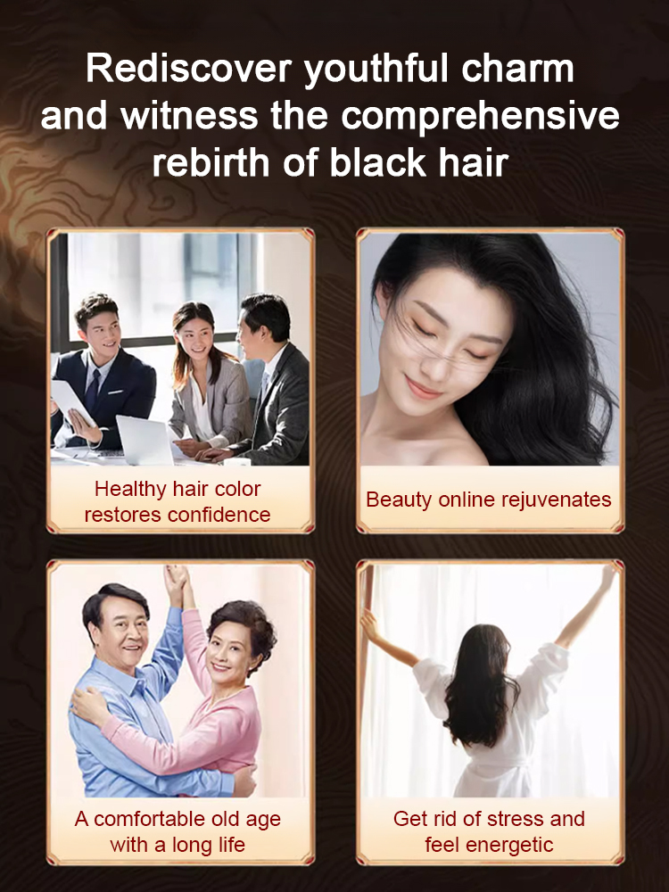 【Gray hair is gone】Black hair root black ginseng nine black tablets