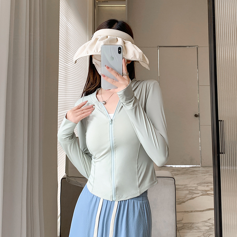 Slim elastic sun protection clothing