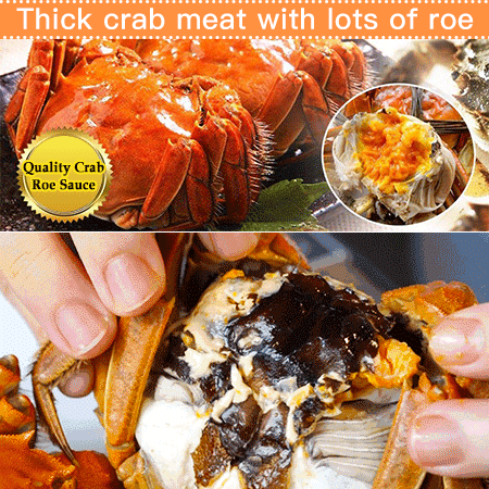 Authentic Taiwanese Miaoli hairy crab roe sauce, handmade, plump and fragrant with crab meat!