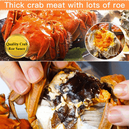 Authentic Taiwanese Miaoli hairy crab roe sauce, handmade, plump and fragrant with crab meat!