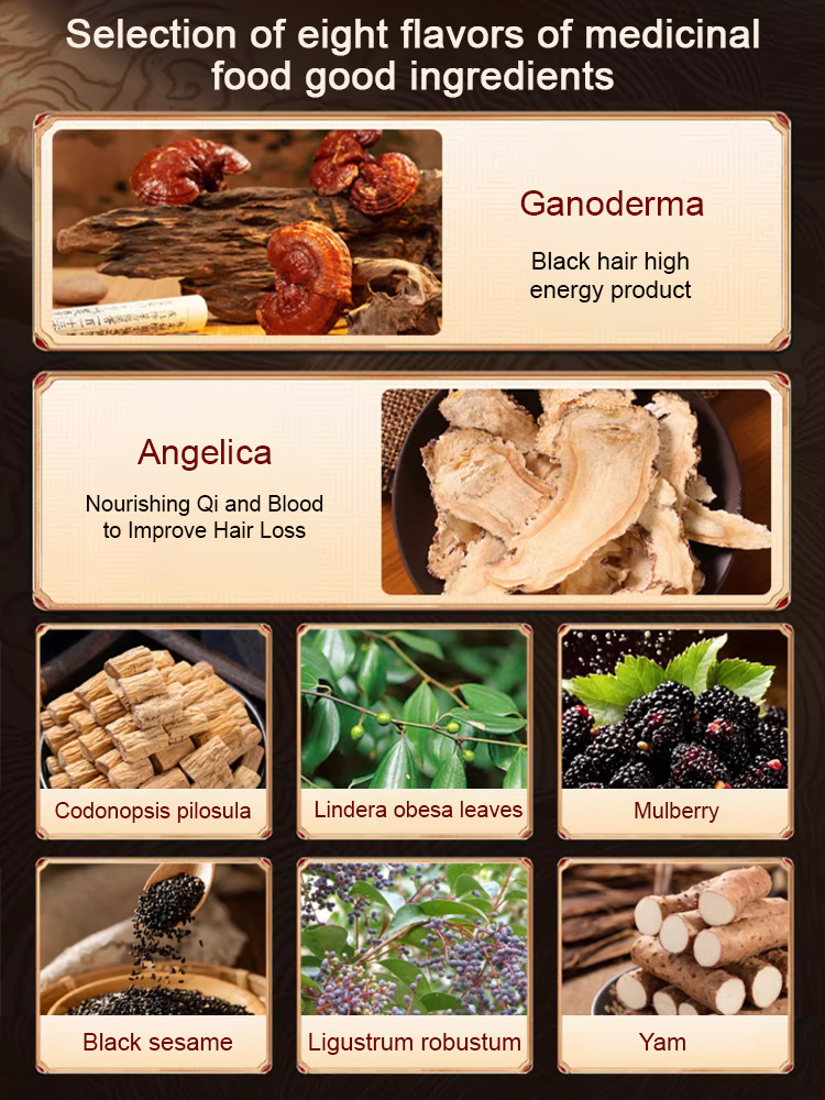 【Gray hair is gone】Black hair root black ginseng nine black tablets