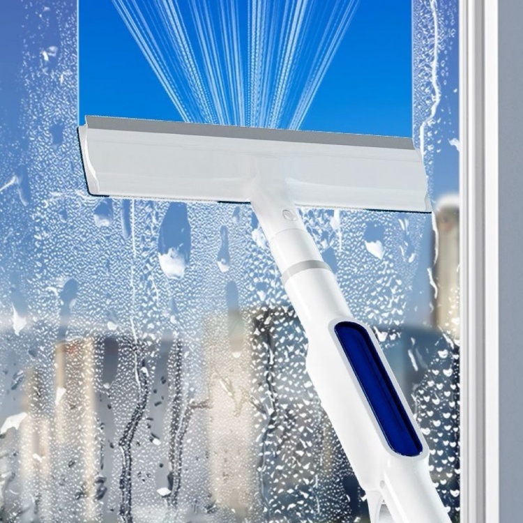 Double-sided glass cleaning scraper