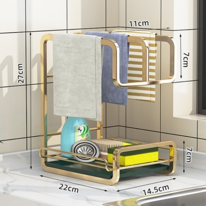 Lightweight kitchen storage rack
