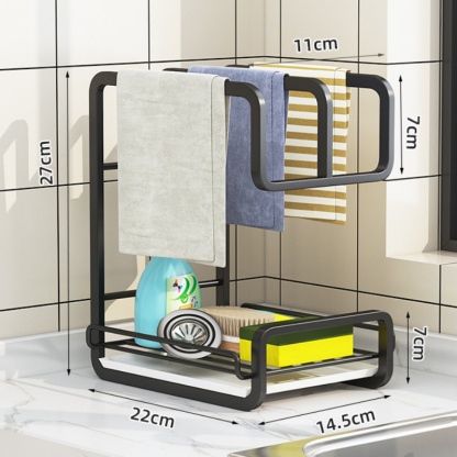 Lightweight kitchen storage rack