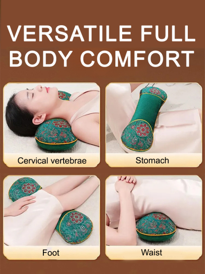 [Protect the cervical vertebrae and help sleep] Electric heating mugwort bone pillow