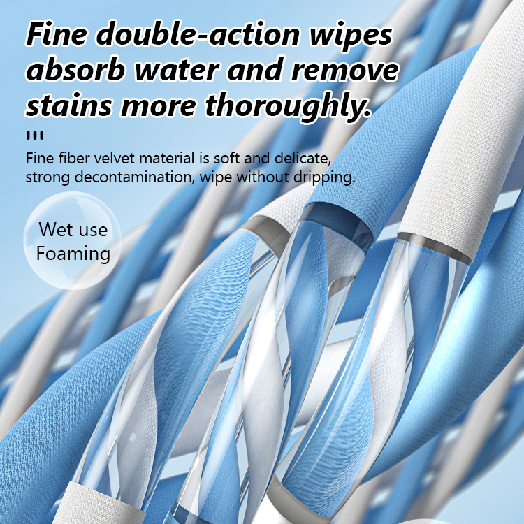 Double-sided glass cleaning scraper