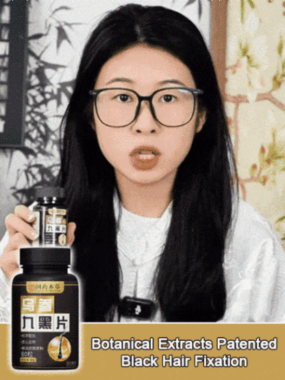【Gray hair is gone】Black hair root black ginseng nine black tablets