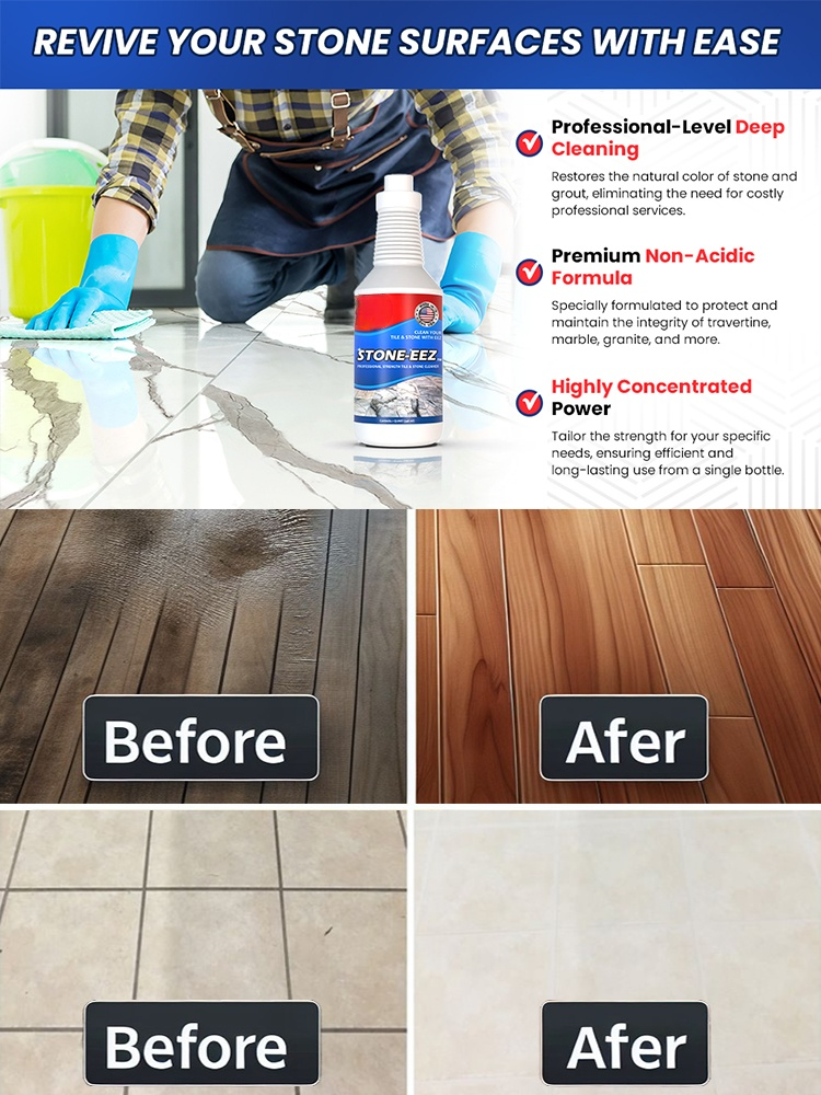 ✅From dull to dazzling with just one application. Your floors will look brand new again，The results speak for themselves.