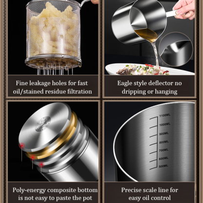 304 stainless steel frying pan