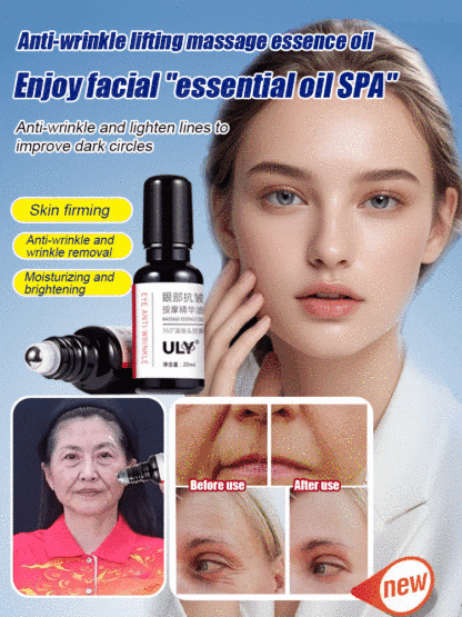 Anti-wrinkle massage oil