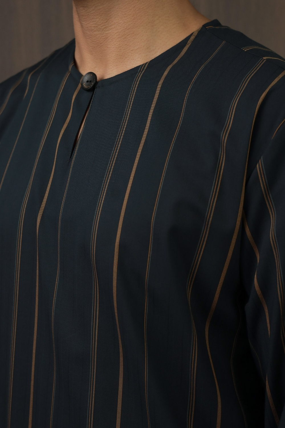 SAMPANA - STRIPE CHARCOAL TANGERINE