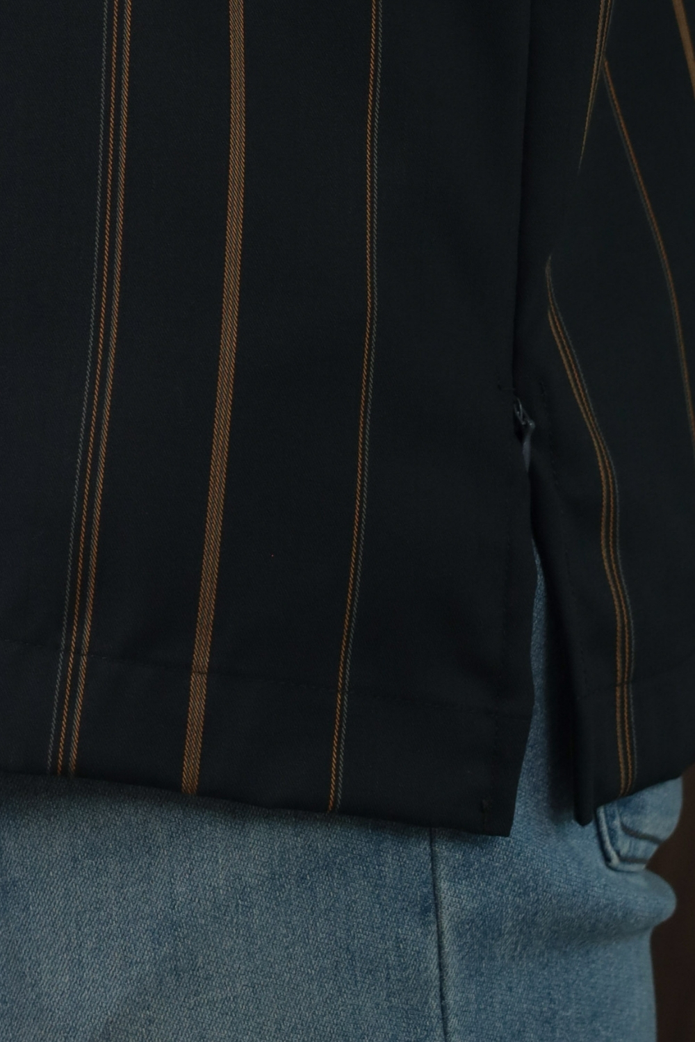 SAMPANA - STRIPE CHARCOAL TANGERINE