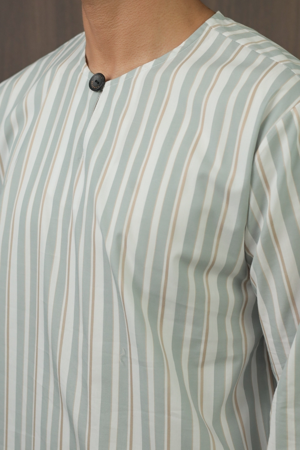 SAMPANA - STRIPE DUSTY GREEN