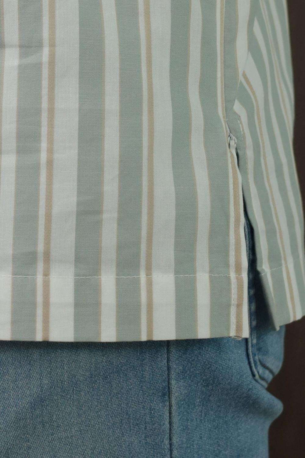 SAMPANA - STRIPE DUSTY GREEN