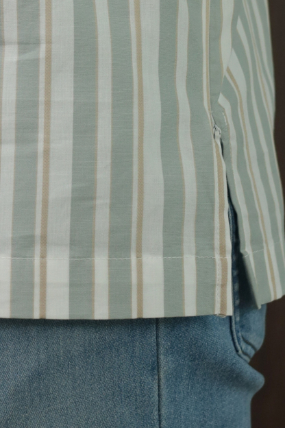SAMPANA - STRIPE DUSTY GREEN