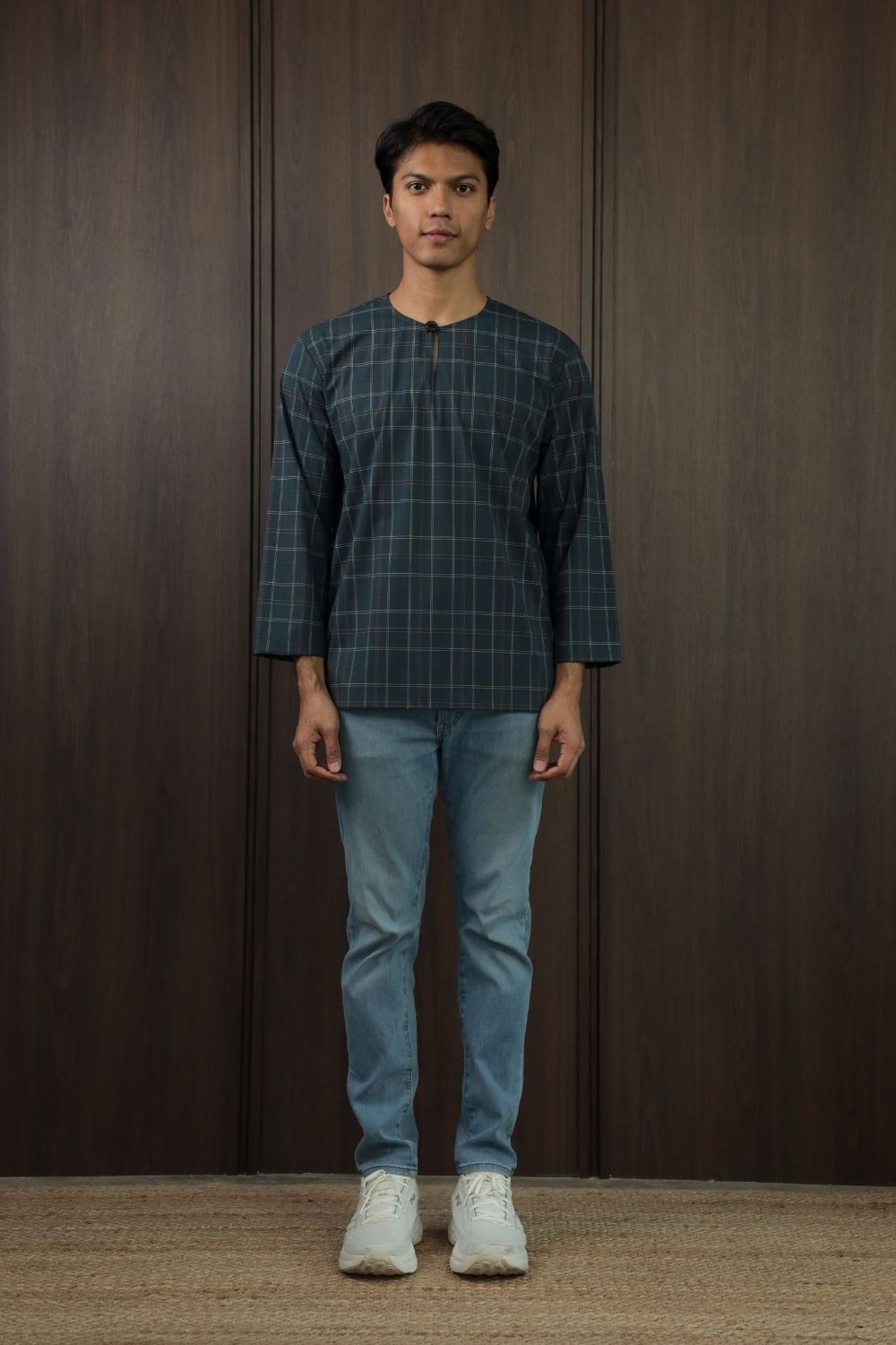 SAMPANA - CHECKED DARK GREY