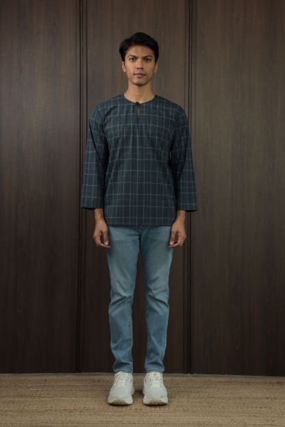 SAMPANA - CHECKED DARK GREY