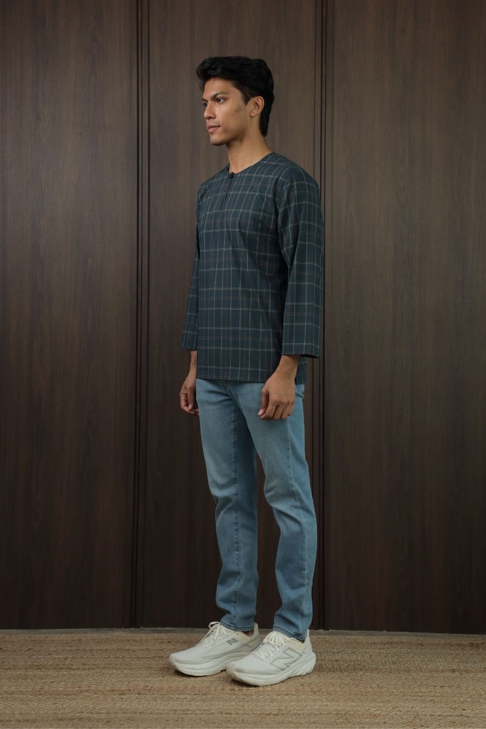 SAMPANA - CHECKED DARK GREY