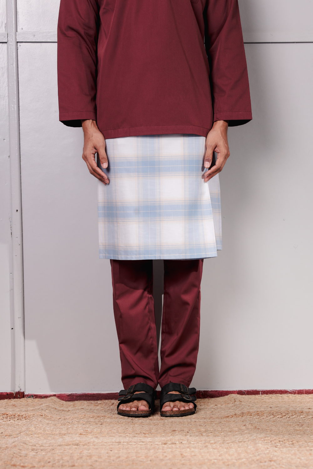 SAMPING - CHECKED SOFT BLUE