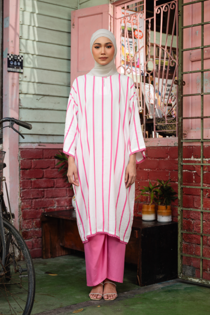 KURONG RAHIMAH - STRIPE PINK