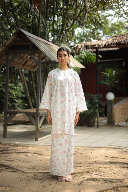 KURONG LELA - MIX FLOWER WHITE