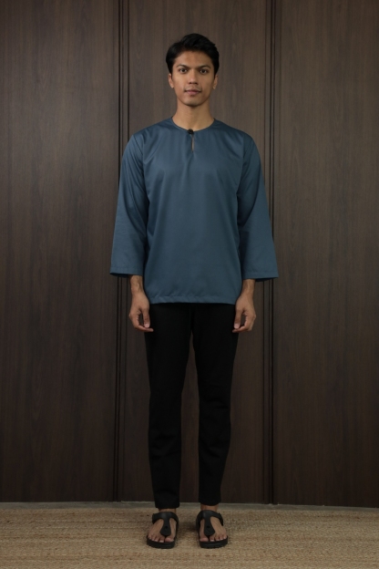 SAMPANA PLAIN - PRUSSIAN BLUE