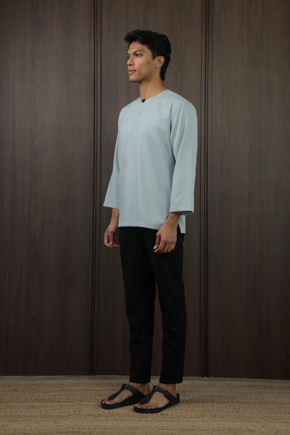 SAMPANA PLAIN - DUSTY BLUE