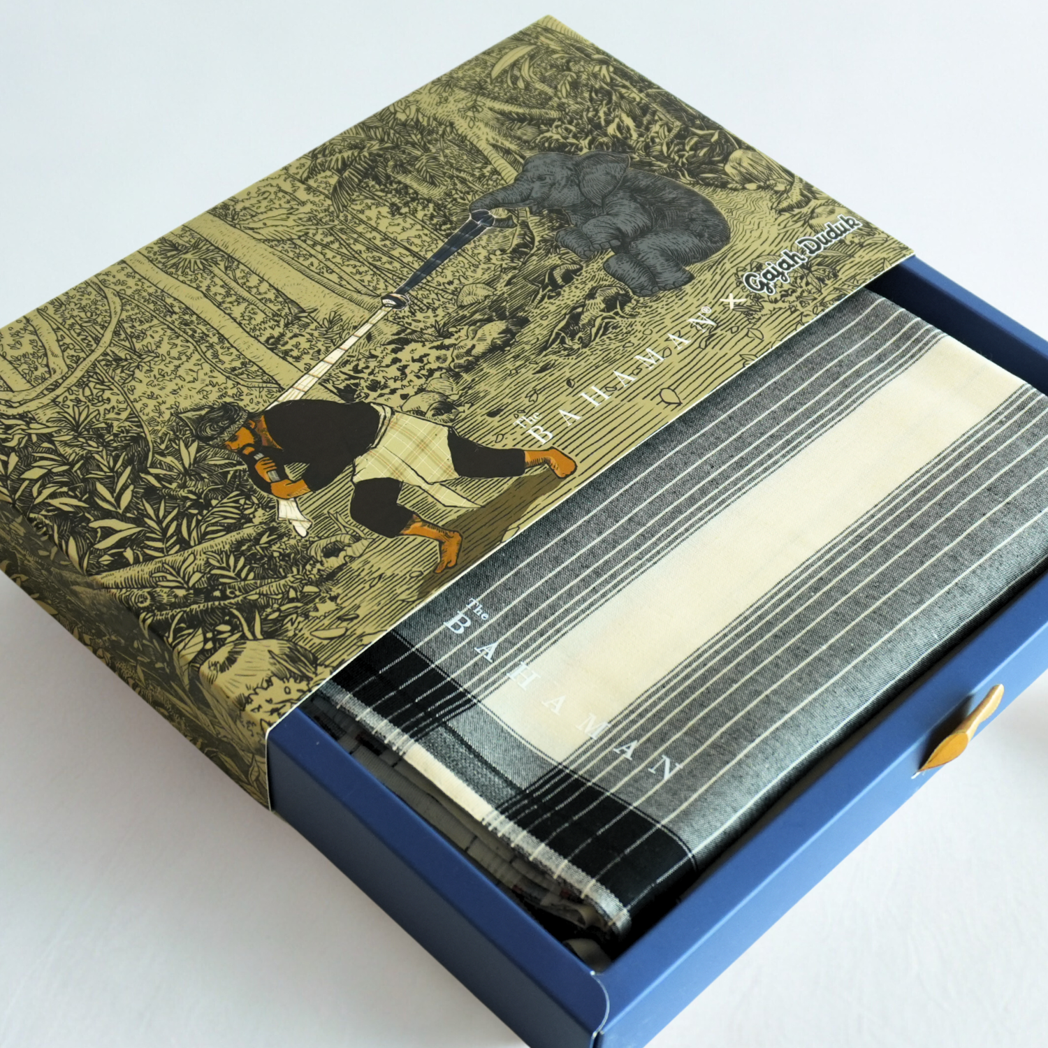 SAMPING PELIKAT THE BAHAMAN X GAJAH DUDUK -  CREAM 