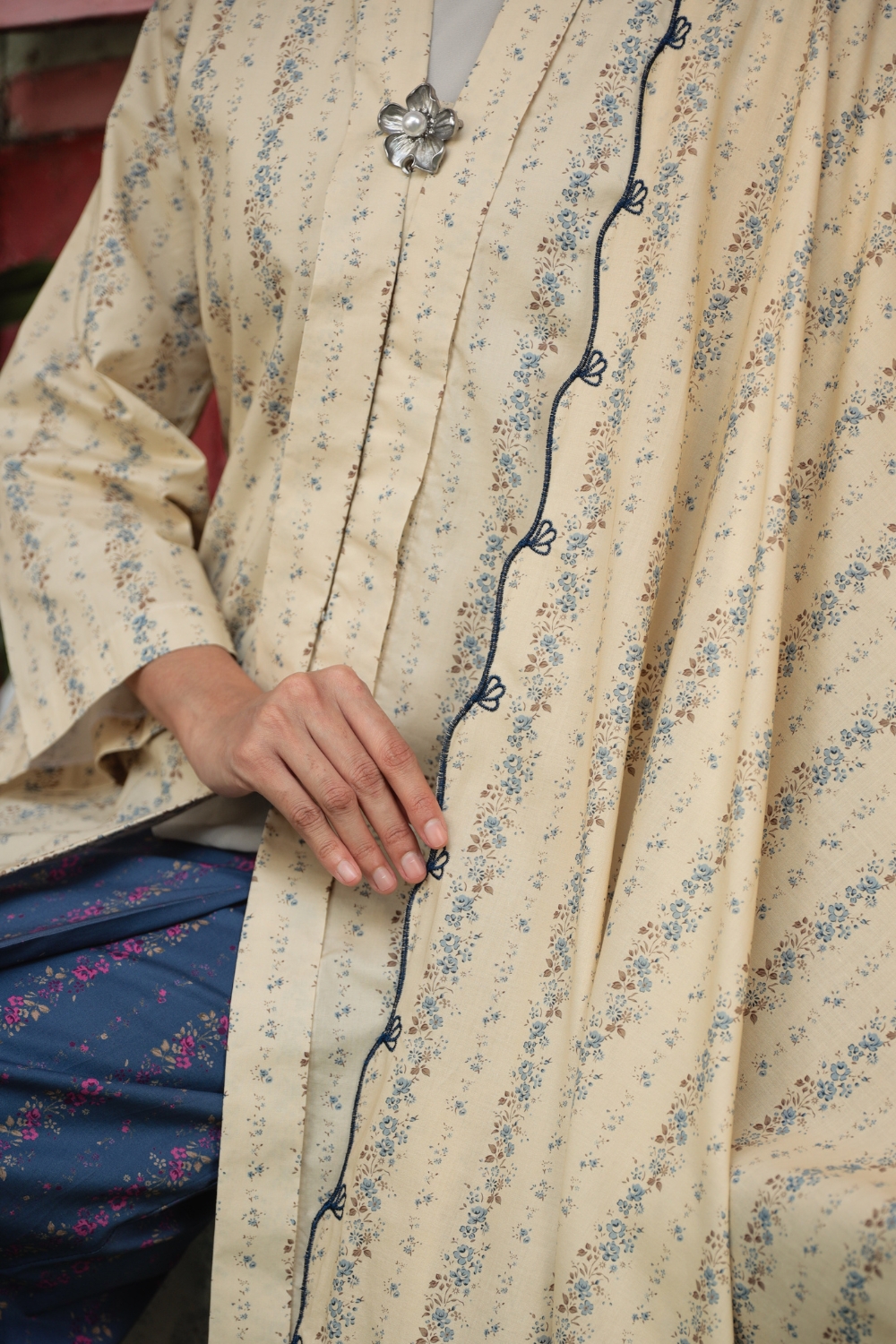 KEBAYA ROGAYAH - PRUSSIAN BLUE