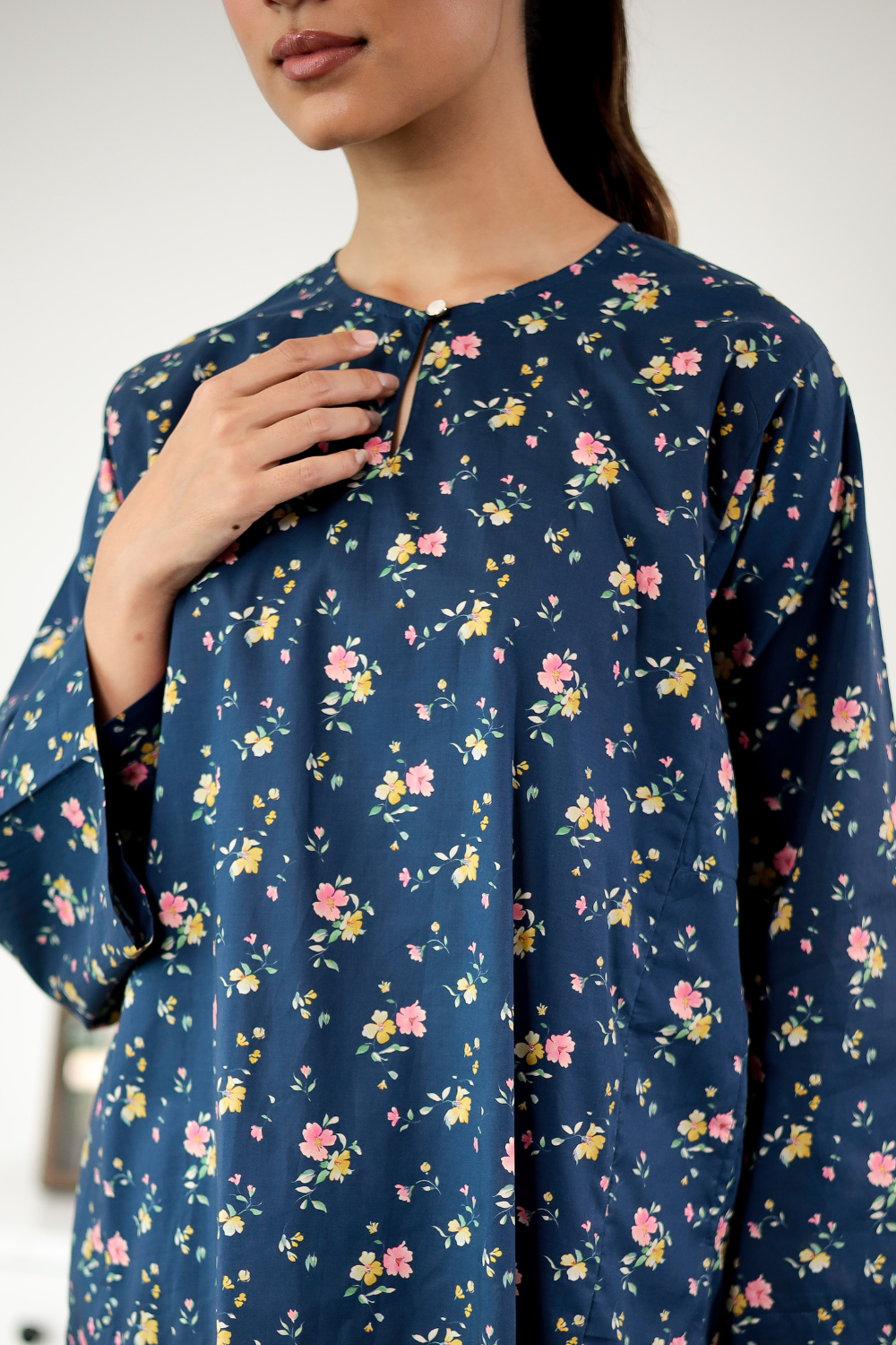 KURONG LELA - NAVY BLUE GARDEN