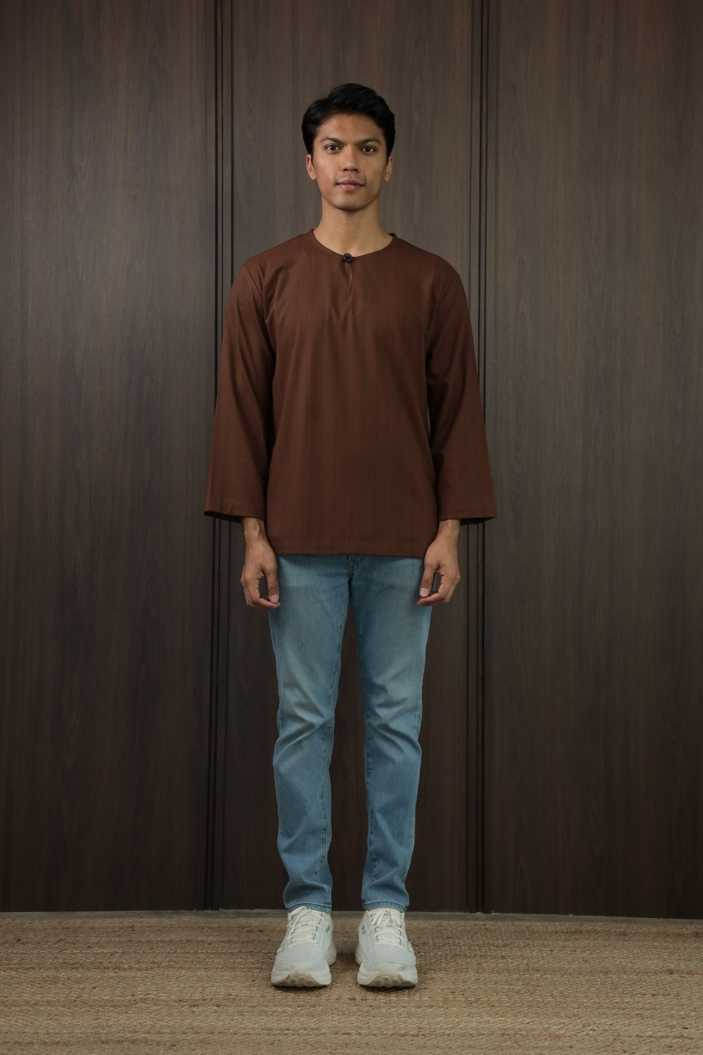 SAMPANA - STRIPE DARK BROWN