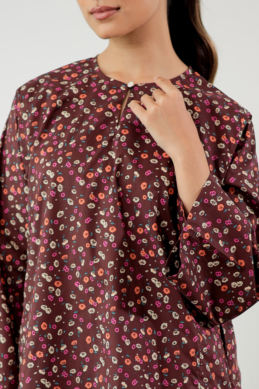 KURONG LELA - BROWN MIX FLOWER 